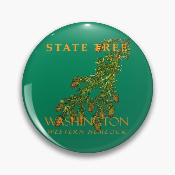 Item preview, Washington Territory Tree The Western Hemlock Spruce designed and sold by taiche.