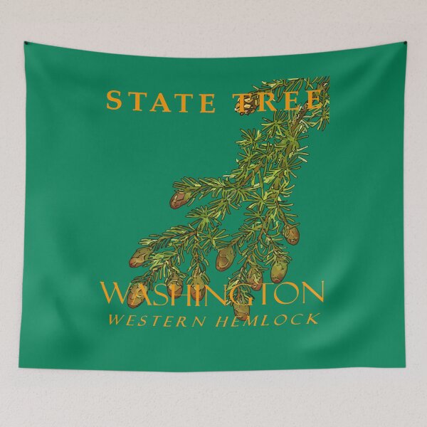 Item preview, Washington Territory Tree The Western Hemlock Spruce designed and sold by taiche.