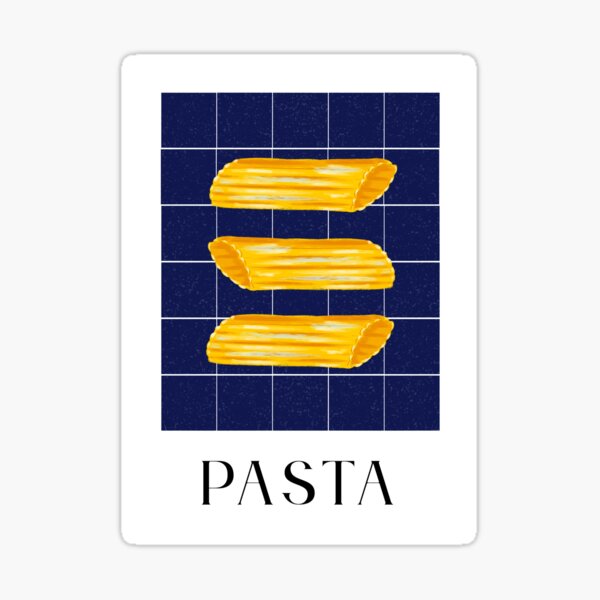 Aperçu de l'œuvre Œuvre d'art de pâtes Penne Cuisine Art mural Italie créée et vendue par arowh.