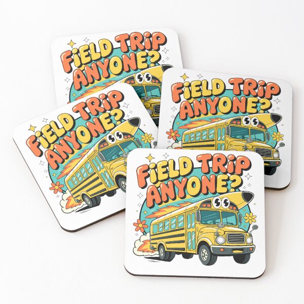 Item preview, Field Trip Anyone? Cute Cartoon School Bus T-Shirt for Teachers & Students designed and sold by designleon19.