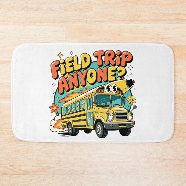 Item preview, Field Trip Anyone? Cute Cartoon School Bus T-Shirt for Teachers & Students designed and sold by designleon19.