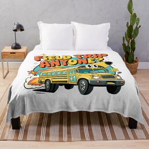 Item preview, Field Trip Anyone? Cute Cartoon School Bus T-Shirt for Teachers & Students designed and sold by designleon19.