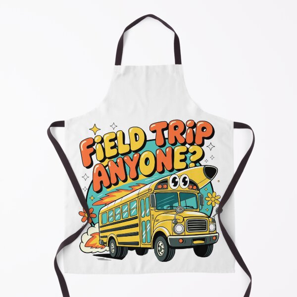 Item preview, Field Trip Anyone? Cute Cartoon School Bus T-Shirt for Teachers & Students designed and sold by designleon19.
