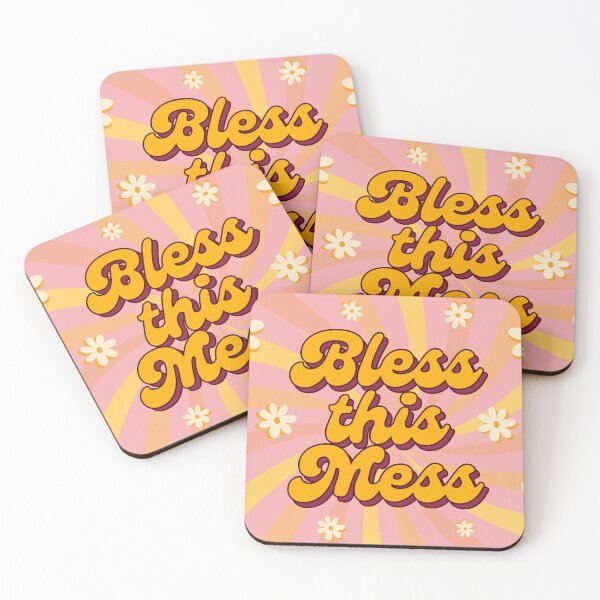 Item preview, Bless this Mess Retro Print designed and sold by arowh.