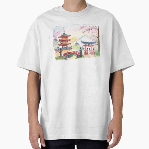 Artikel-Vorschau von Kyoto Ruhige Berge mit Mandelblüten im Frühling, designt und verkauft von artshop77.