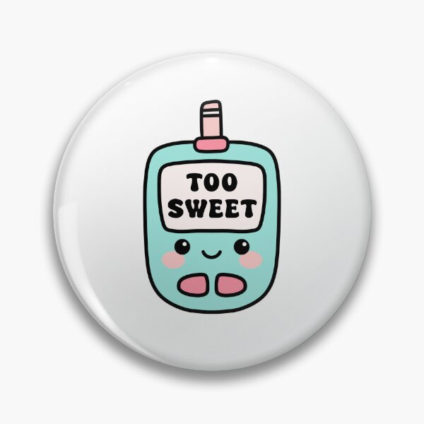 Item preview, Too Sweet Type 1 Diabetes Glucometer - Diabetes Humor T1D Awareness designed and sold by Ink & Insulin Creative Studio.