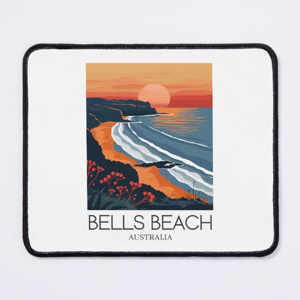 Item preview, A Pop Art Travel Print of Bells Beach - Australia designed and sold by StudioRedKoala.