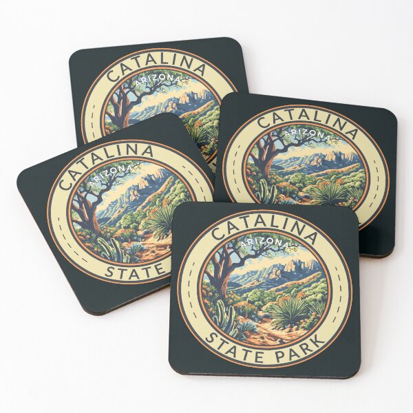Item preview, Catalina State Park Arizona Travel Art Badge designed and sold by KrisSidDesigns.
