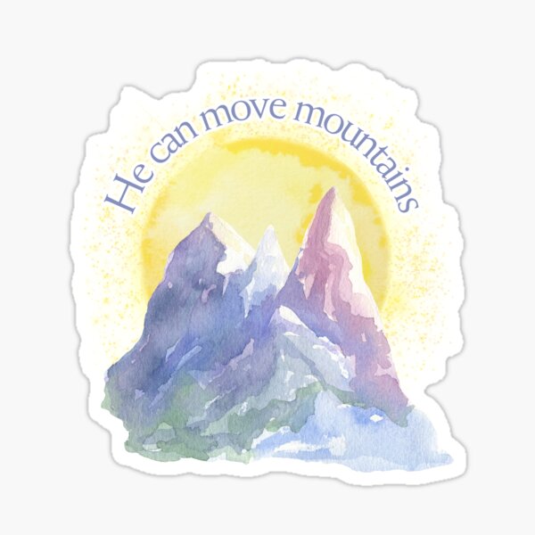 Item preview, He Can Move Mountains, God Gift for Teens and Young Adults, Christian Gift for Men and Women designed and sold by InHisImageGifts.