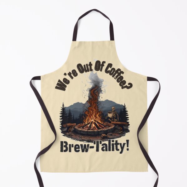 Item preview, We're Out Of Coffee? Brew-Tality!! Funny Coffee Puns designed and sold by DemureArtsy.