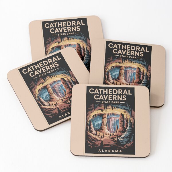 Item preview, Cathedral Caverns State Park Alabama Travel Art Vintage designed and sold by KrisSidDesigns.