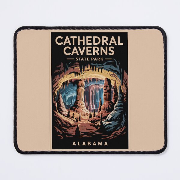 Item preview, Cathedral Caverns State Park Alabama Travel Art Vintage designed and sold by KrisSidDesigns.