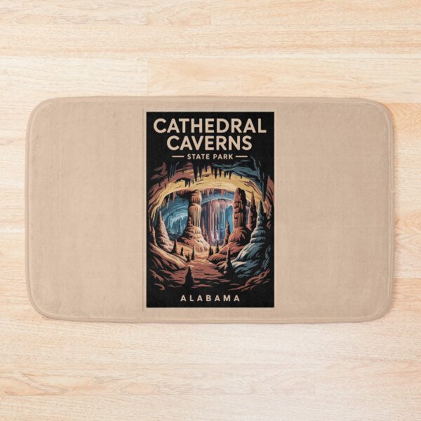 Item preview, Cathedral Caverns State Park Alabama Travel Art Vintage designed and sold by KrisSidDesigns.