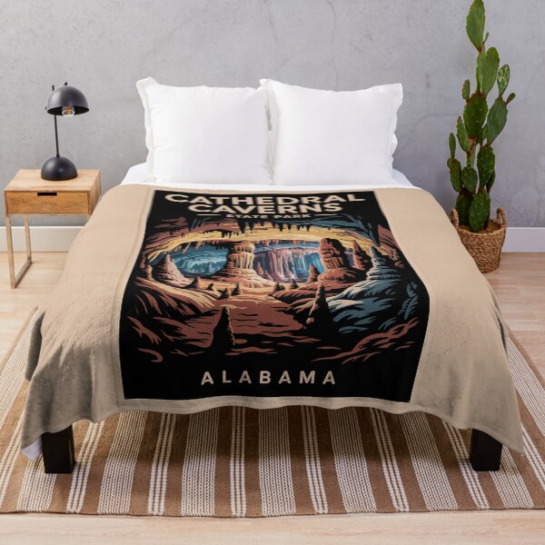 Item preview, Cathedral Caverns State Park Alabama Travel Art Vintage designed and sold by KrisSidDesigns.