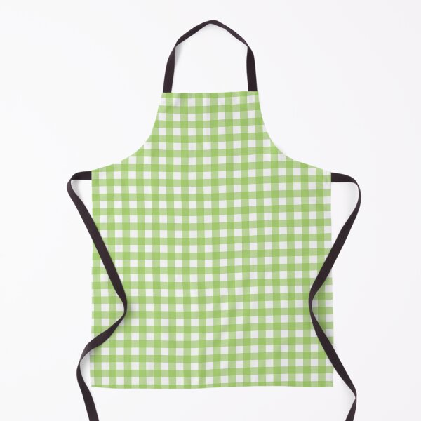 Item preview, Rayas de cuadros vichy verde claro suaves sobre fondo blanco designed and sold by PrettywithColor.