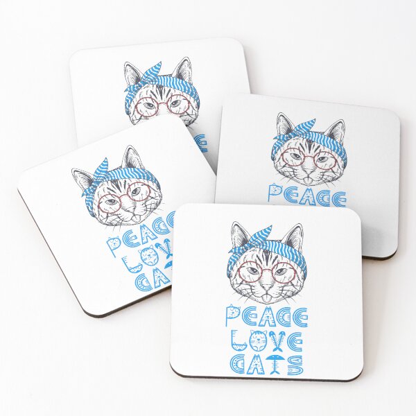 Item preview, Cute Cat Elegance & Baby cat  AND  PEACE LOVE CATS designed and sold by goodFather4ever.