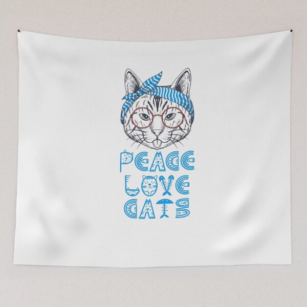 Item preview, Cute Cat Elegance & Baby cat  AND  PEACE LOVE CATS designed and sold by goodFather4ever.