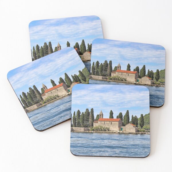 Item preview, Saint George monastery, Perast Bay of Kotor, Montenegro designed and sold by goceris.