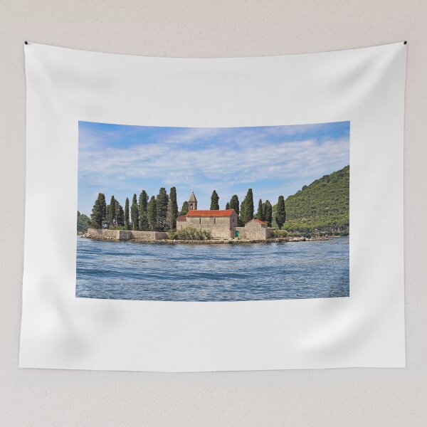 Item preview, Saint George monastery, Perast Bay of Kotor, Montenegro designed and sold by goceris.