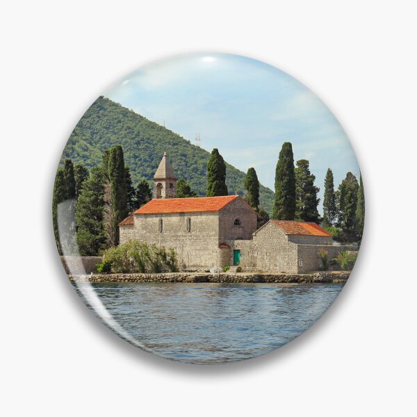 Item preview, Saint George monastery, Perast Bay of Kotor, Montenegro,summertime designed and sold by goceris.