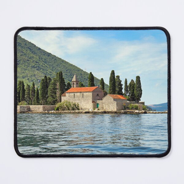 Item preview, Saint George monastery, Perast Bay of Kotor, Montenegro,summertime designed and sold by goceris.