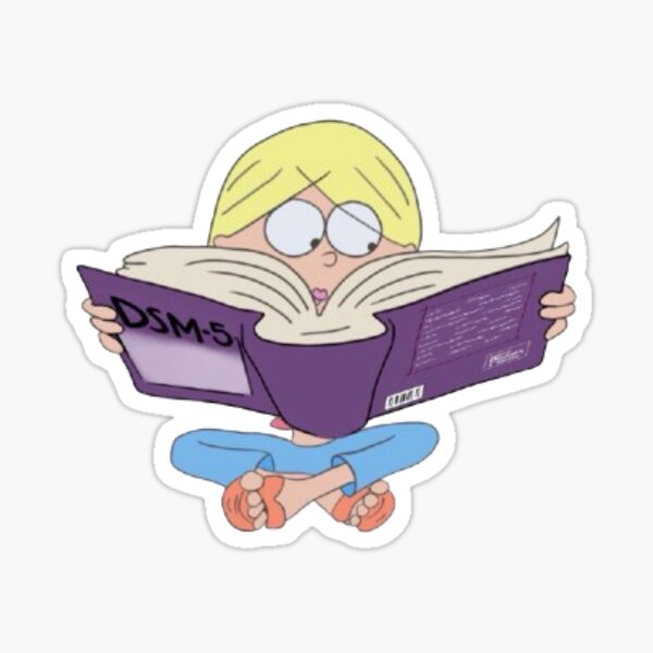Item preview, Mini Lizzie reading the DSM-5 designed and sold by tayalley12.