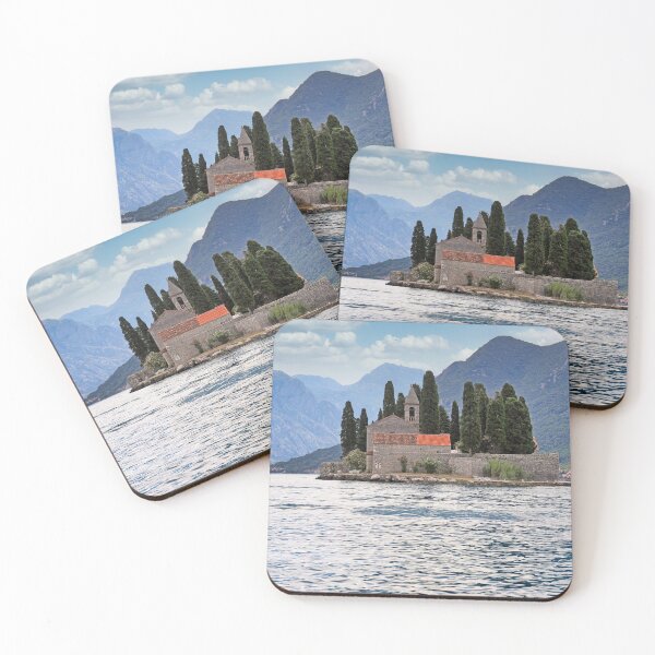 Item preview, Saint George monastery, Perast Bay of Kotor, Montenegro,summer season designed and sold by goceris.