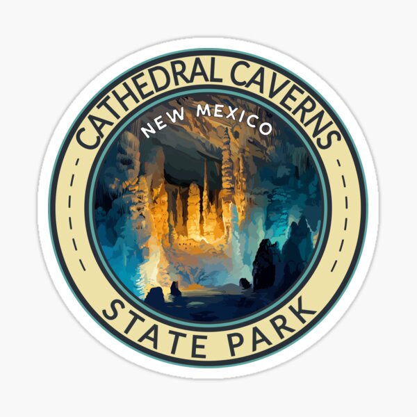 Item preview, Cathedral Caverns State Park Alabama Illustration Travel Art Badge designed and sold by KrisSidDesigns.