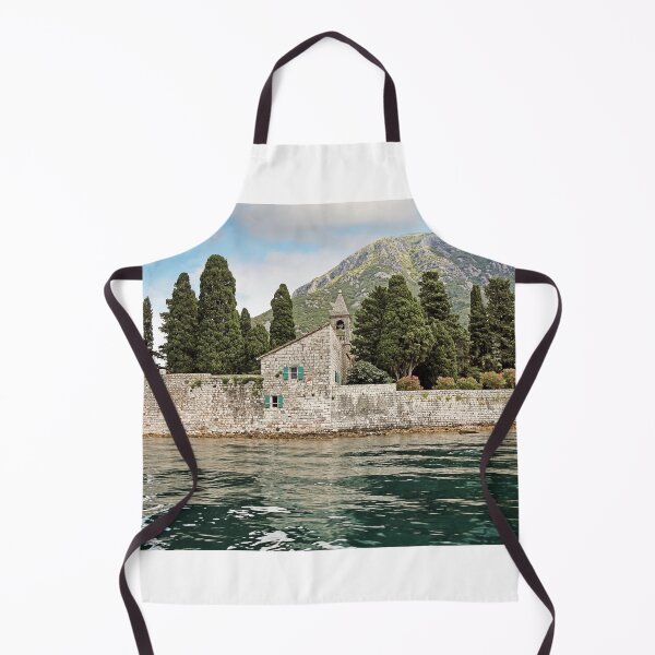 Item preview, Saint George monastery stone walls flowers,Perast, Bay of Kotor, Montenegro designed and sold by goceris.