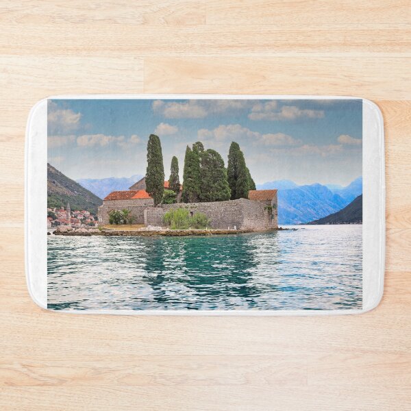 Item preview, Saint George monastery and old town Perast, Bay of Kotor, Montenegro designed and sold by goceris.