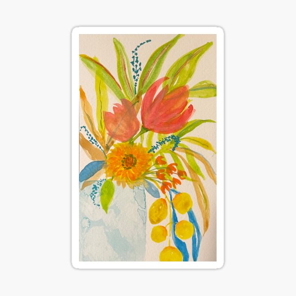 Bouquet of Warm Flowers Sticker