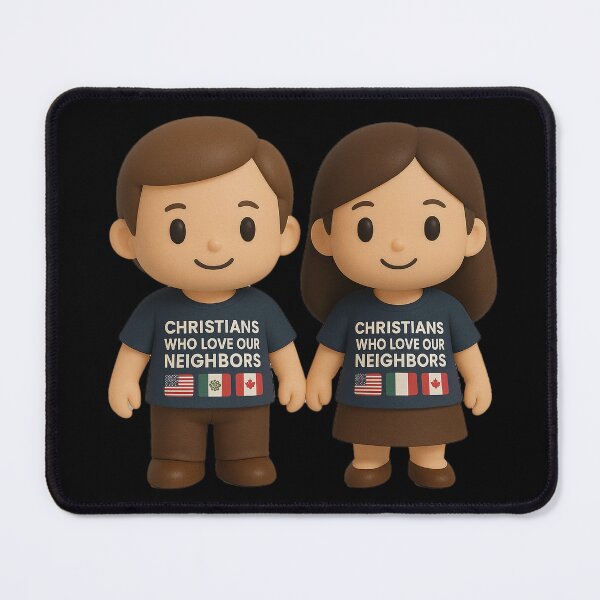 Item preview, "Christians Who Love Our Neighbors" - Chibi Duo designed and sold by MySheetMusicArt.