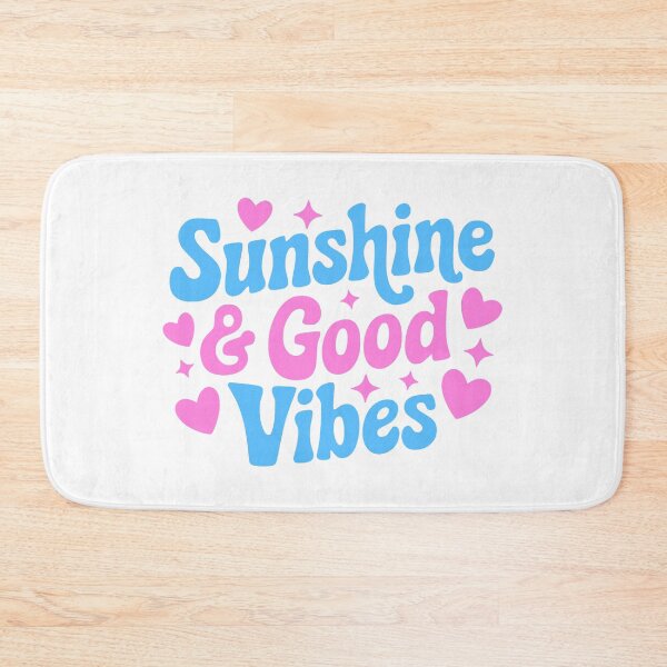 Item preview, Sunshine and Good Vibes! Pink And Blue Girly designed and sold by PMCreative.