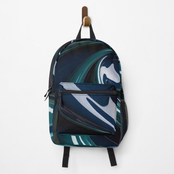 Item preview, Dark Glossy Spiral with Teal Chrome Flow designed and sold by Harmonic_Layers.