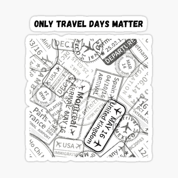 Item preview, Only Travel Days Matter calendars Travel T-Shirt designed and sold by TeeFactory1.