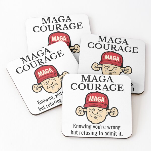Item preview, MAGA Courage Definition Satirical Political  designed and sold by The Junto Shop.