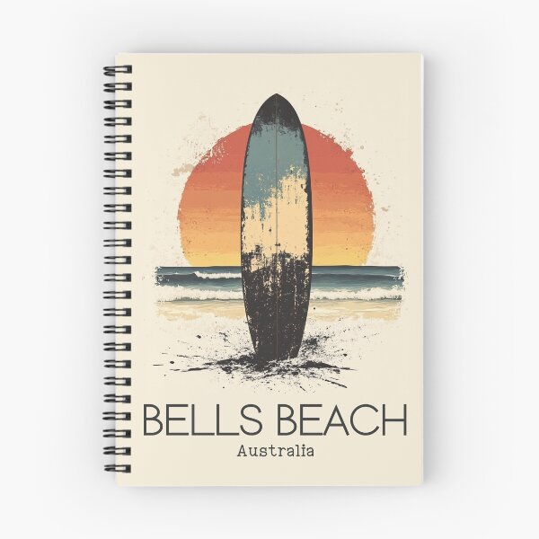 Item preview, A Vintage Illustration of Bells Beach - Australia  designed and sold by GoodOldVintage.