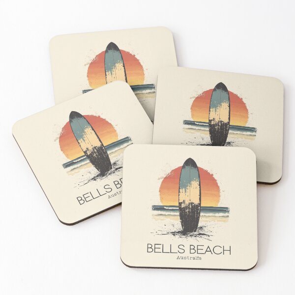 Item preview, A Vintage Illustration of Bells Beach - Australia  designed and sold by GoodOldVintage.