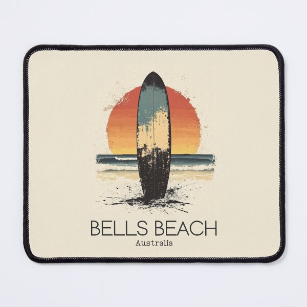 Item preview, A Vintage Illustration of Bells Beach - Australia designed and sold by GoodOldVintage.