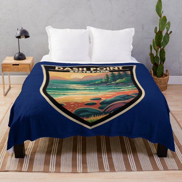 Item preview, Dash Point State Park Washington Illustration Travel Art Badge designed and sold by KrisSidDesigns.