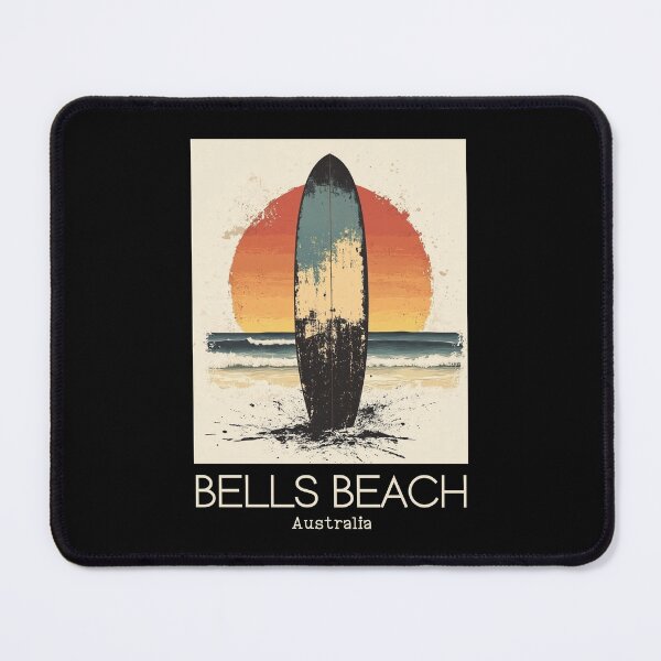 Item preview, A Vintage Illustration of Bells Beach - Australia designed and sold by GoodOldVintage.
