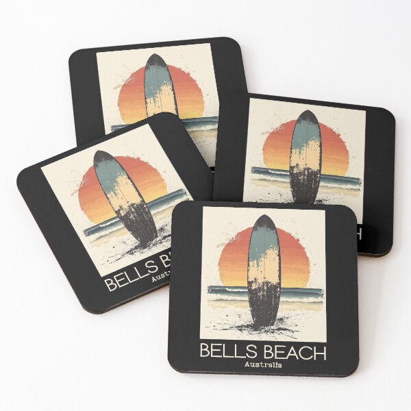 Item preview, A Vintage Illustration of Bells Beach - Australia  designed and sold by GoodOldVintage.