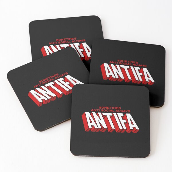 Aperçu de l'œuvre Parfois antisocial, toujours antifa créée et vendue par remerasnerdas.