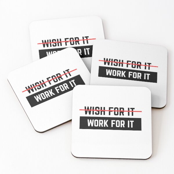 Item preview, Work for It! motivational design designed and sold by Naquo.