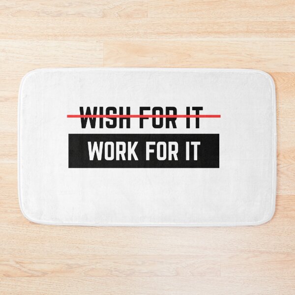 Item preview, Work for It! motivational design designed and sold by Naquo.