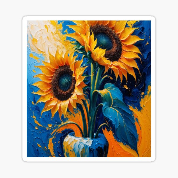 Golden Radiance A Sunflower Oil Paint