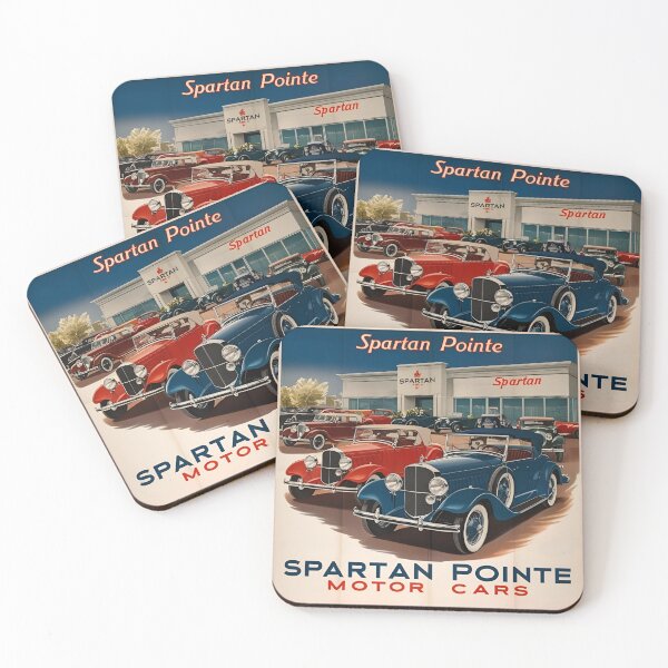 Item preview, Spartan Pointe Motor Car Dealership vintage poster designed and sold by Rue Market.