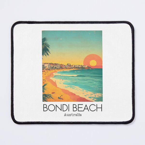 Item preview, A Vintage Illustration of Bondi Beach - Australia designed and sold by GoodOldVintage.