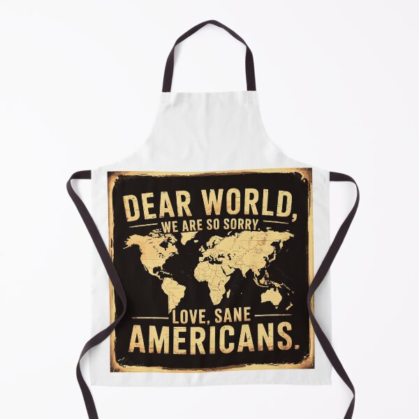 Item preview, Dear World, We Are So Sorry  Sane Americans Political Statement T-Shirt designed and sold by designleon19.