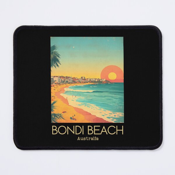Item preview, A Vintage Illustration of Bondi Beach - Australia designed and sold by GoodOldVintage.